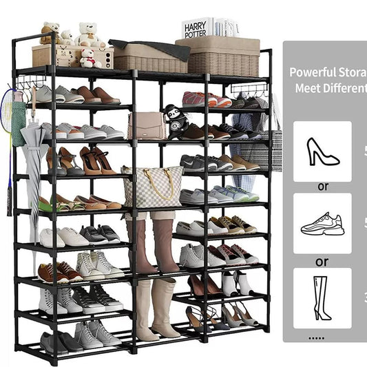 Grands étagères de chaussures et sacs fe luxe