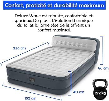 Matelas gonflable deluxe wave