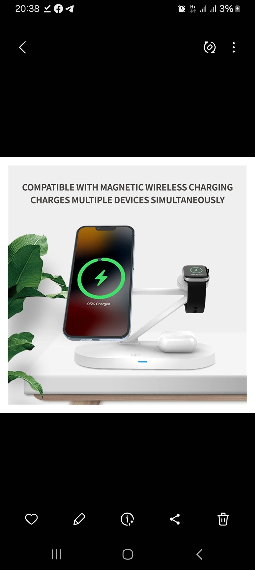 Chargeur fil 3 en 1