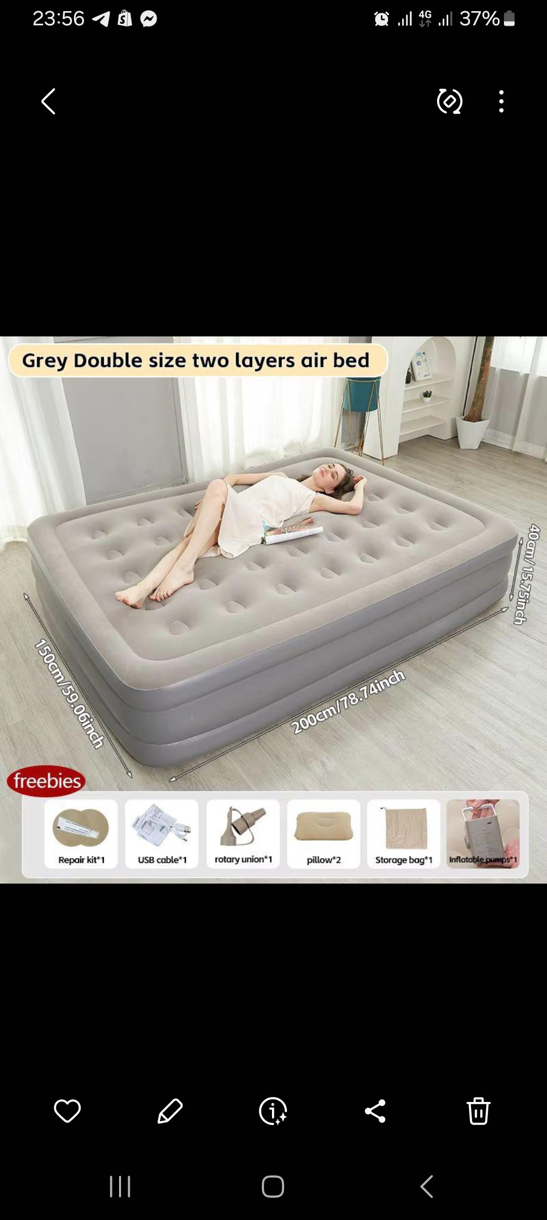 Matelas gonflable de luxe